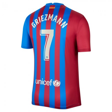 Jalkapallo Pelipaidat FC Barcelona Antoine Griezmann 7 Kotipaita 2021-2022 Lyhythihainen